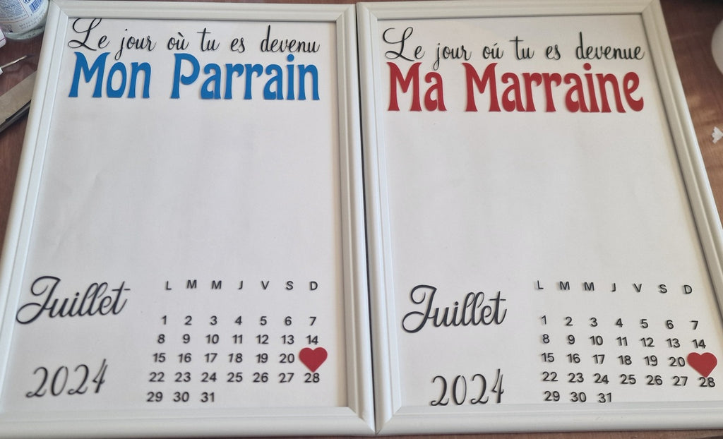 Cadre Parrain ou Marraine