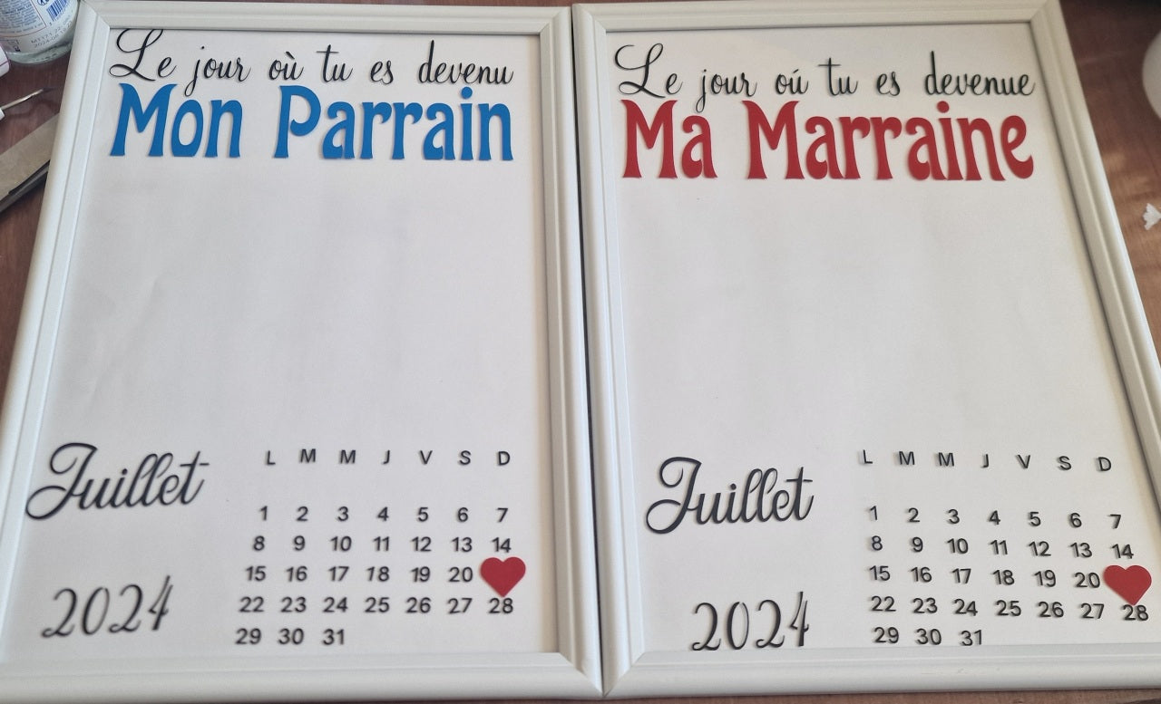 Cadre Parrain ou Marraine