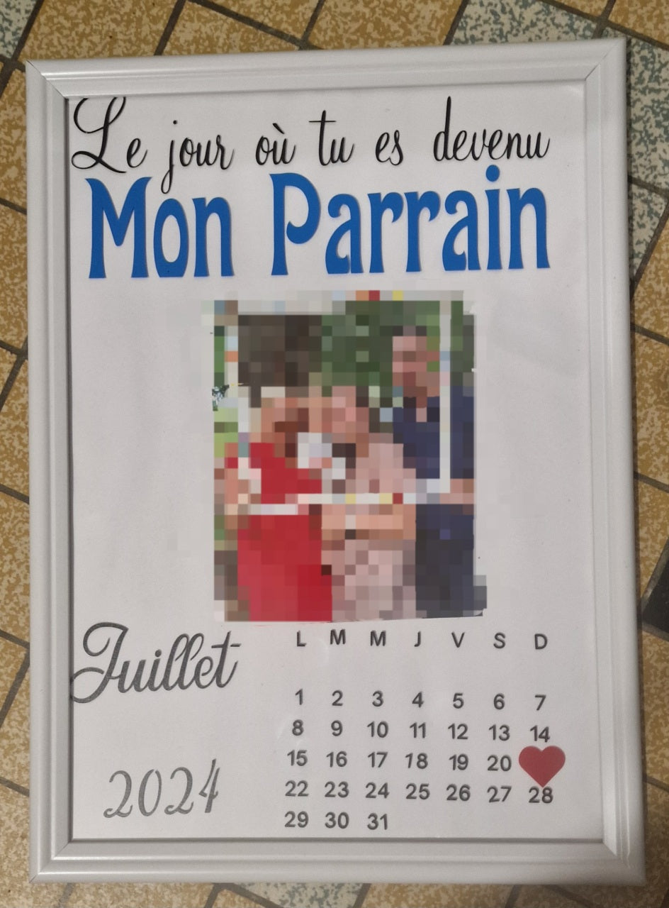 Cadre Parrain ou Marraine