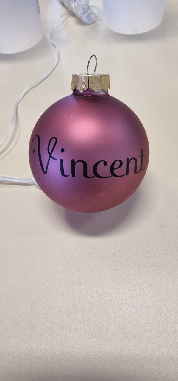 Boule de Noël en verre