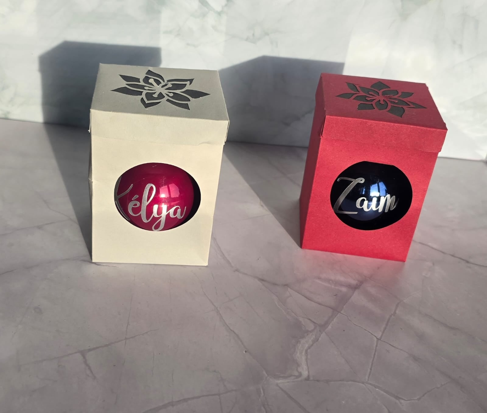 Boule de Noël en verre